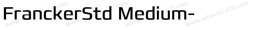 FranckerStd Medium字体转换